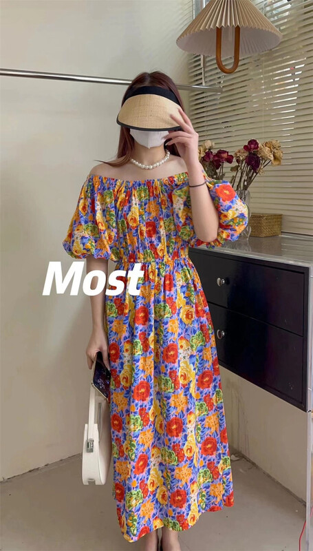 [most] fashion print medium length dress 97136\zjy