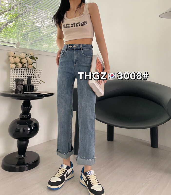 [thgz] Korean loose casual jeans 3008-6\ll