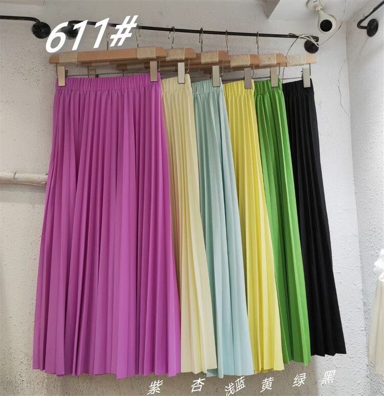 [Shangpin Wanqian] Korean long pleated skirt ys2-611\hjy