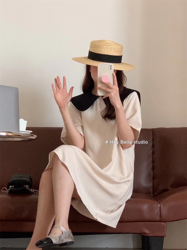 [hey Bella] bow tie color matching lady dress ys1-520\ll