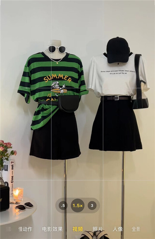 [h2-studio] Korean casual letter short sleeve T-shirt a879\hbx