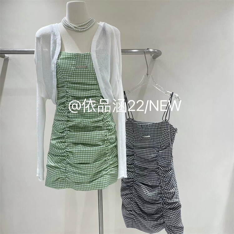 [yipinhan] spice girl style Zixian thin suspender dress 9913\pcz