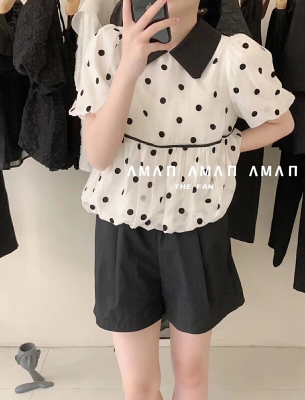 [the fan] wave point fashion sweet shirt 505102\pcz