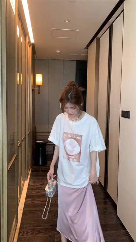 [UNC be] printed loose round neck short sleeve T-shirt 2119\xyy