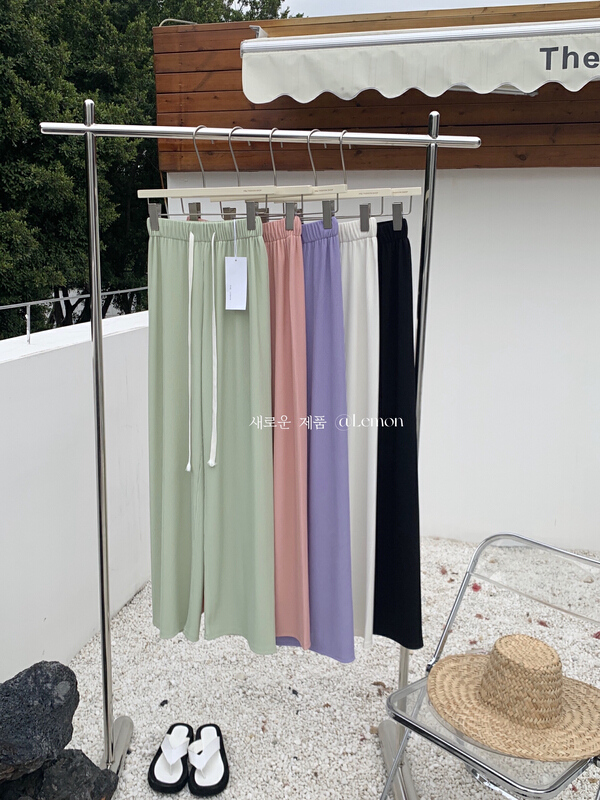 New year in early spring! [lemon green tea] Korean loose and slim casual pants (only casual pants) 2076\hjy