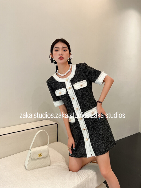 [Zaka] single breasted small fragrance dress (only skirts) 58319\ll