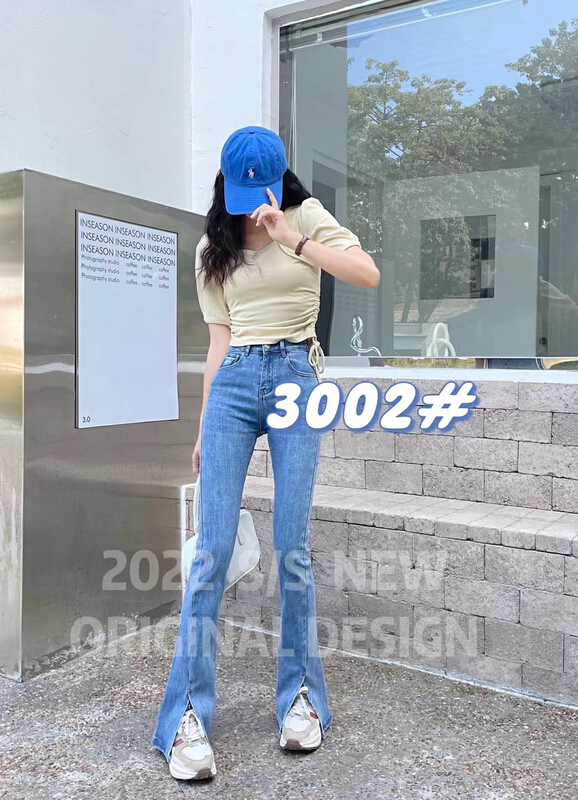 [-5kg] high elastic and slim chopsticks jeans 3002-2\ll