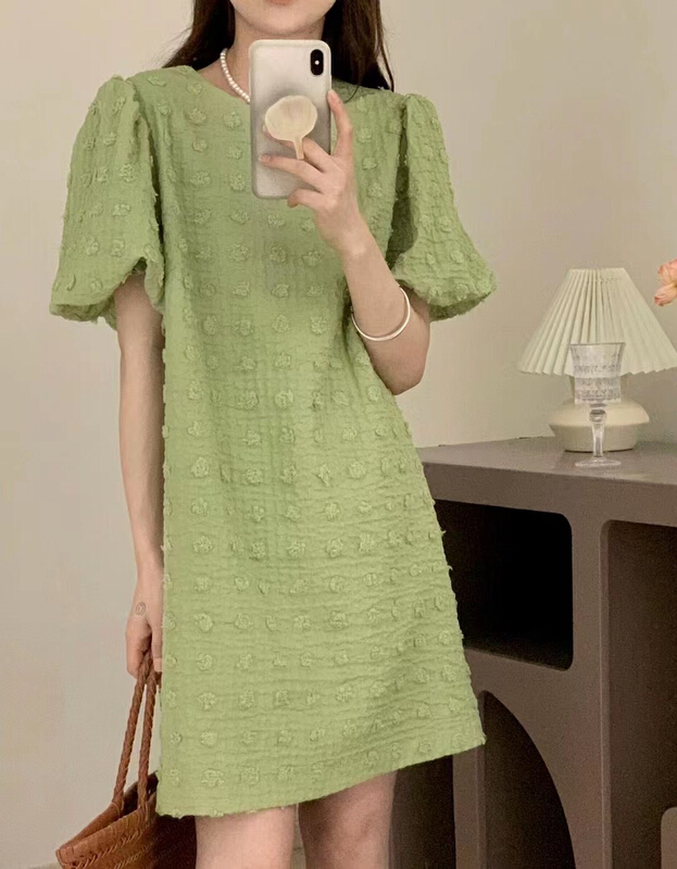 [Zoe Zoe] jacquard design sweet loose dress ys1-c868\zjy