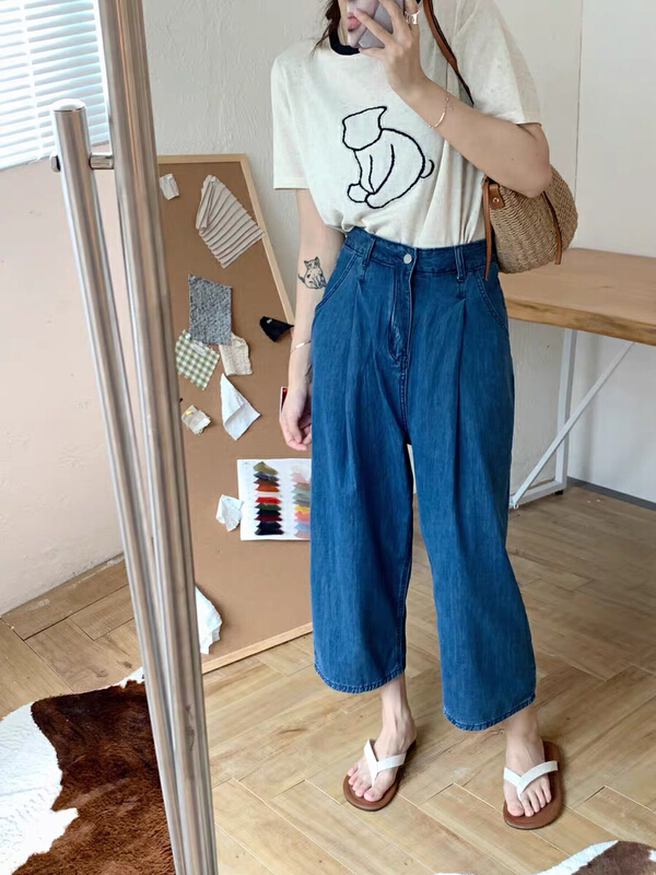 [jiajiatmmt Muli] comfortable and versatile simple jeans j8677\l