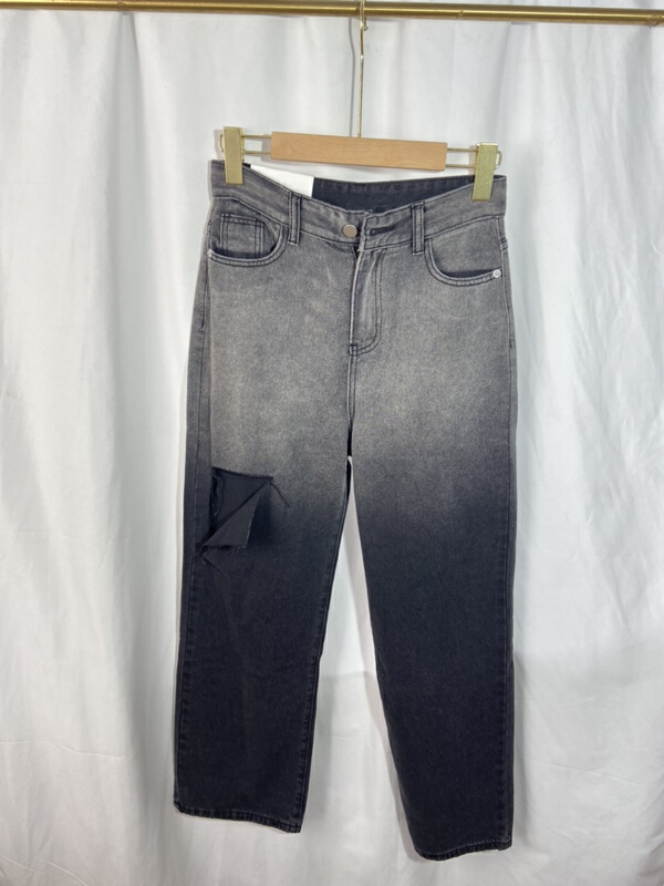 [Yi show store] gradient loose fashion jeans 1564\\cl