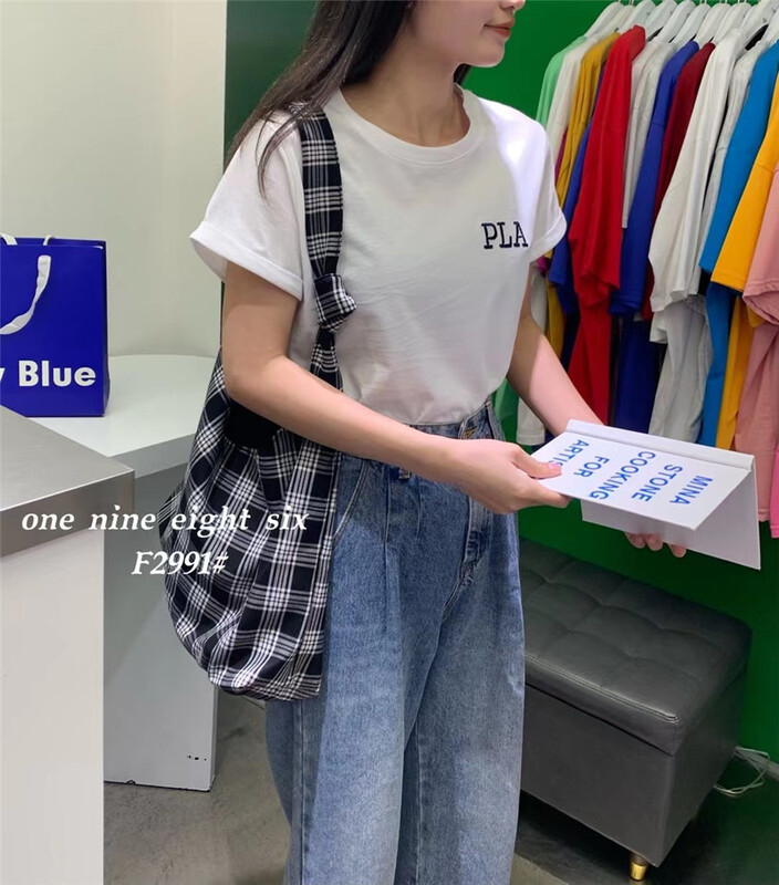 [1986] letters comfortable simple versatile short sleeve T-shirt 2991\xyy