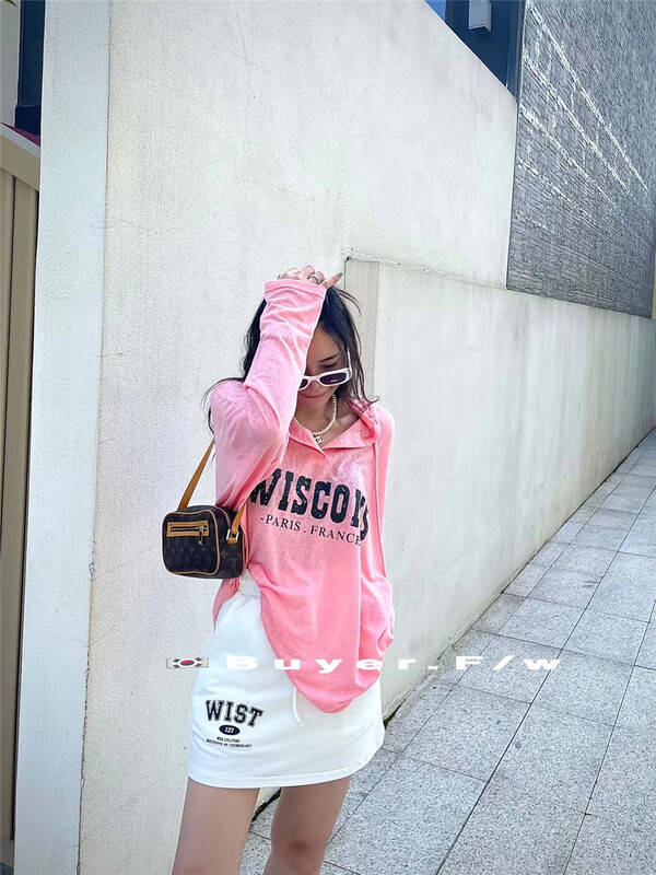 [buyer] letter hooded Pullover sunscreen shirt 0501\wtt