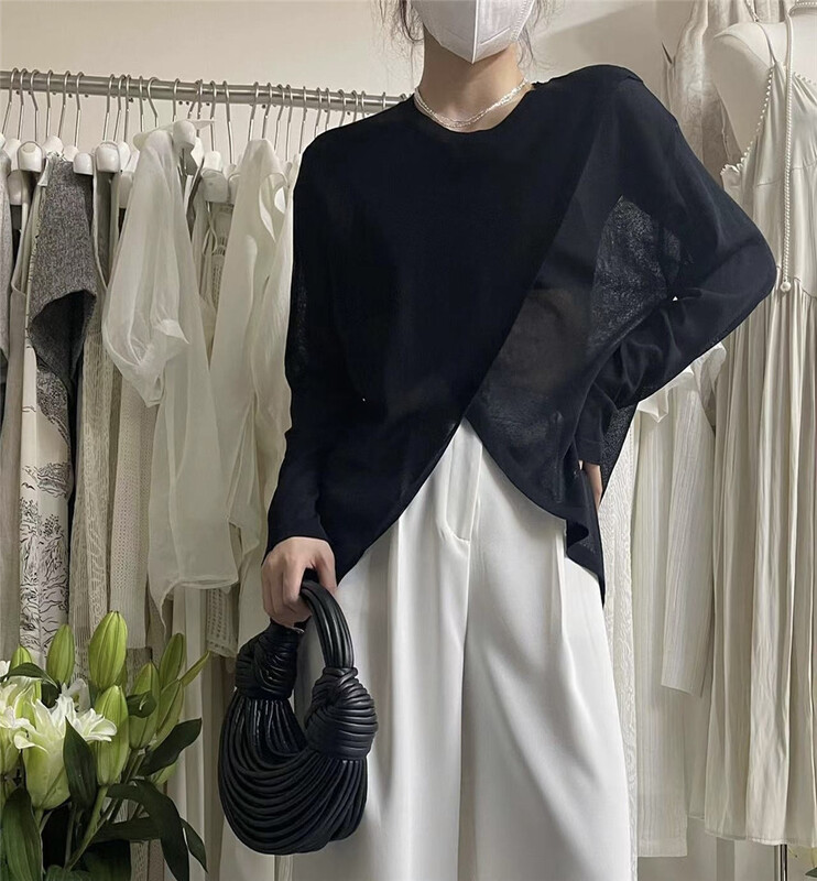 [Hera] irregular hem comfortable long sleeve T-shirt m6295\l