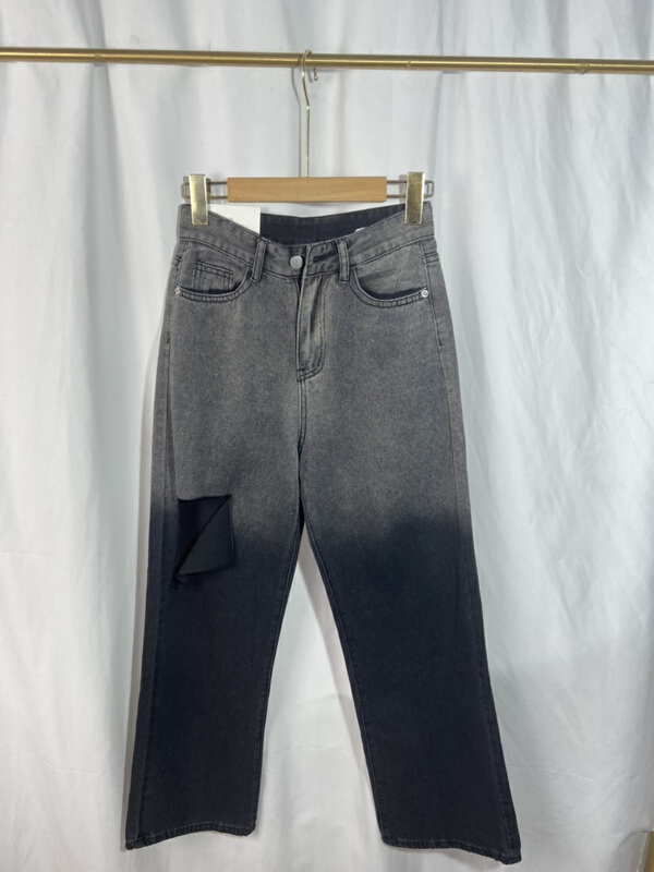 [Yi show shop] fashion skinny jeans with holes 1617\cl