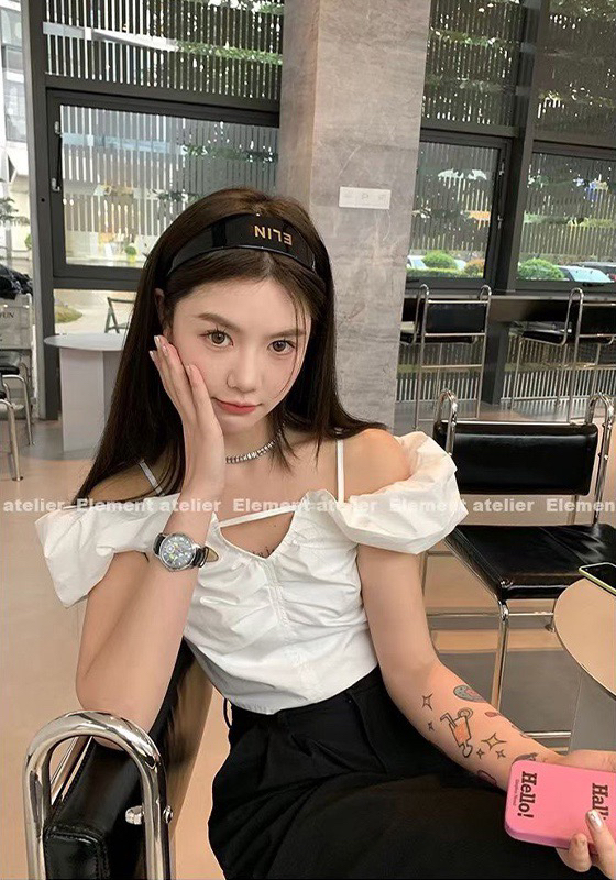 [wgwe] pure desire line neck sling short shirt 1915\pcz
