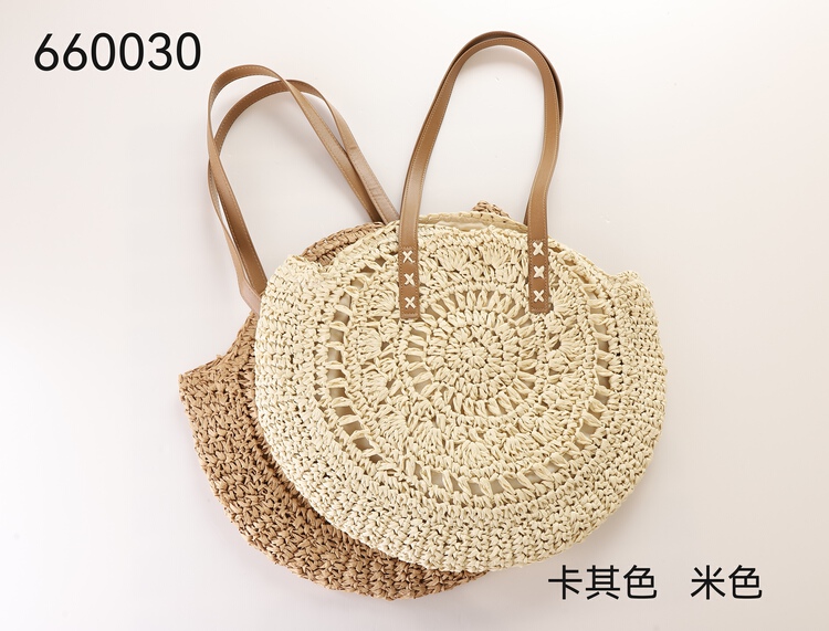 [original three element clothes] simple woven Lafite shoulder bag 660030