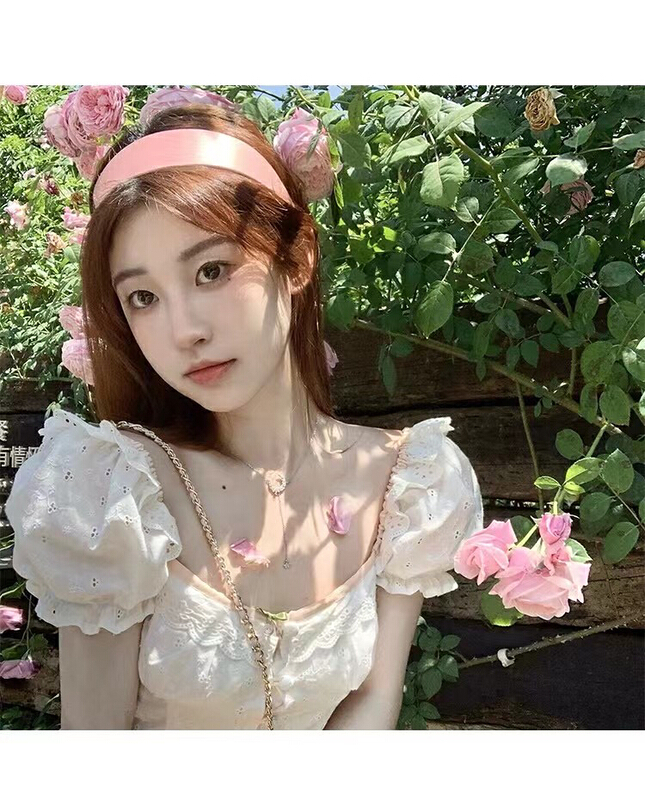 [Hello Miss] embroidered sweet pure desire dress (with Brooch) 81123\pcz
