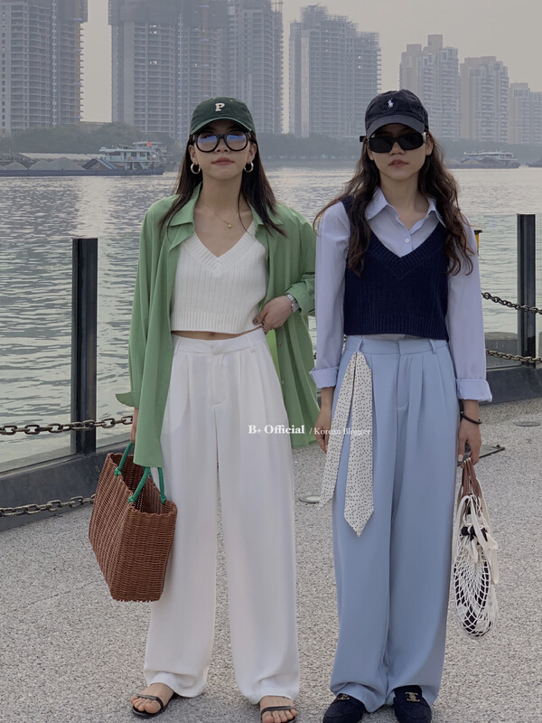 New year in early spring! [B plus] versatile loose straight pants 22-317-2\hbx