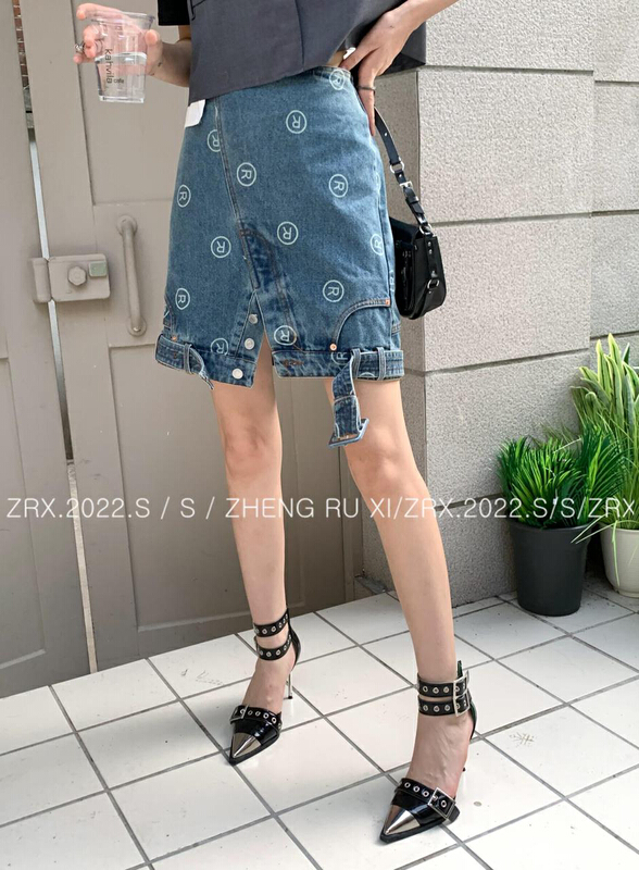 [zhengruxi] design sense fashion temperament skirt 11679\wtt