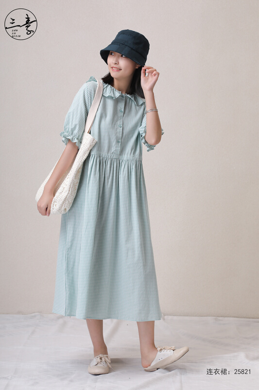 [original of three plain clothes] pastoral pattern dress dress dress 25821