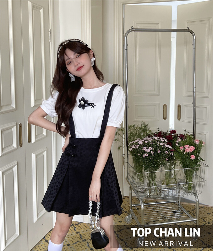 [top Chan Lin] casual simple comfortable short sleeve T-shirt 95205-1\jj