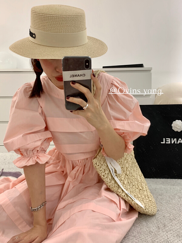 [ovinsyang] special machine striped dress dress y8187