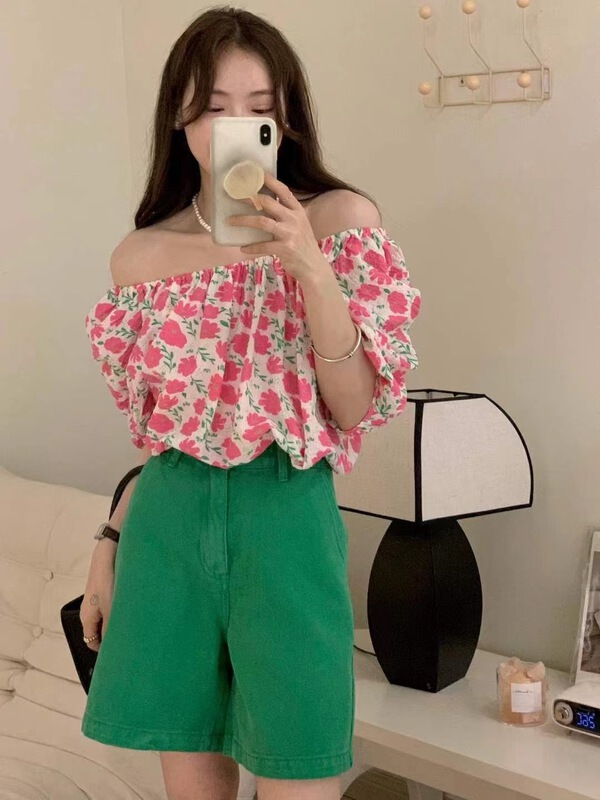 Original price 55.27! [hey Bella] bubble sleeve lady shirt ys1-579\ll