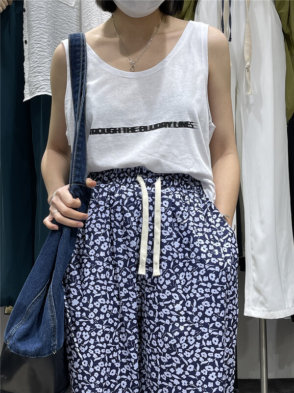 [original by hnhl] letter slim comfortable vest / sling 131\l
