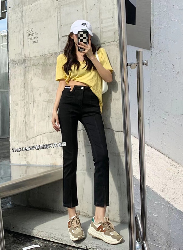 New year in early spring! [T.H] Korean version foreign style smoke tube jeans 81082\lsw