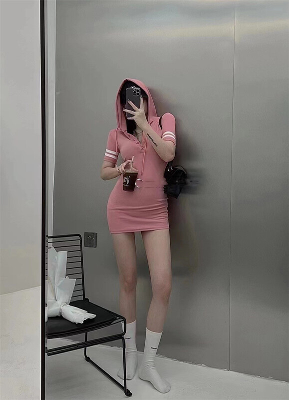 [top] hooded casual dress 9158\zjy