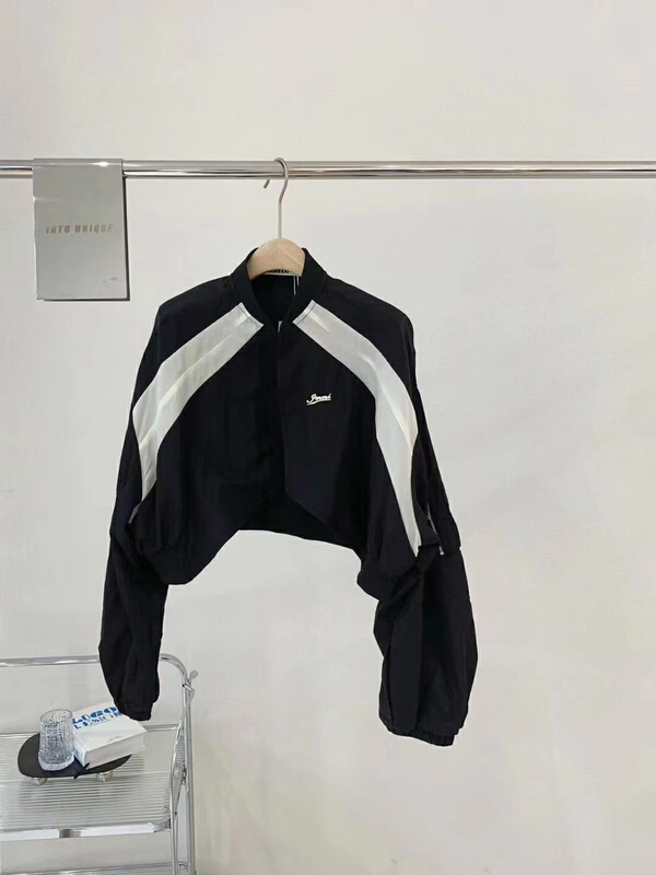 [jvv sister] casual color blocked zipper sunscreen shirt ys1-82306\zxl
