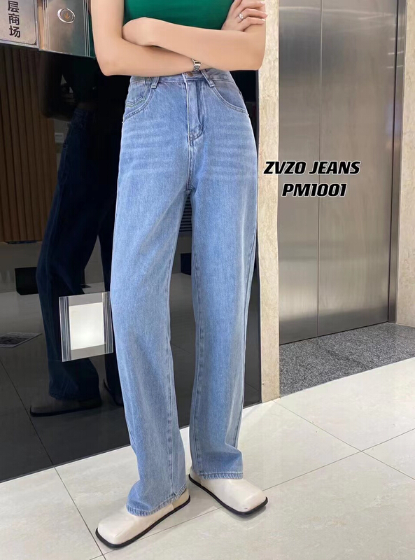 Original price 100.39! [zvzo] straight tube loose fit versatile jeans p1001\cls