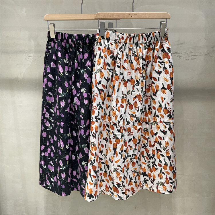 [fabric] Japanese Floral lady skirt 862012\l