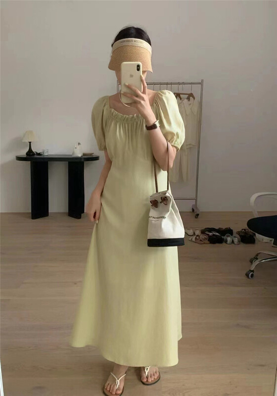 [hi] Han Shu high waist dress 5253\hjy