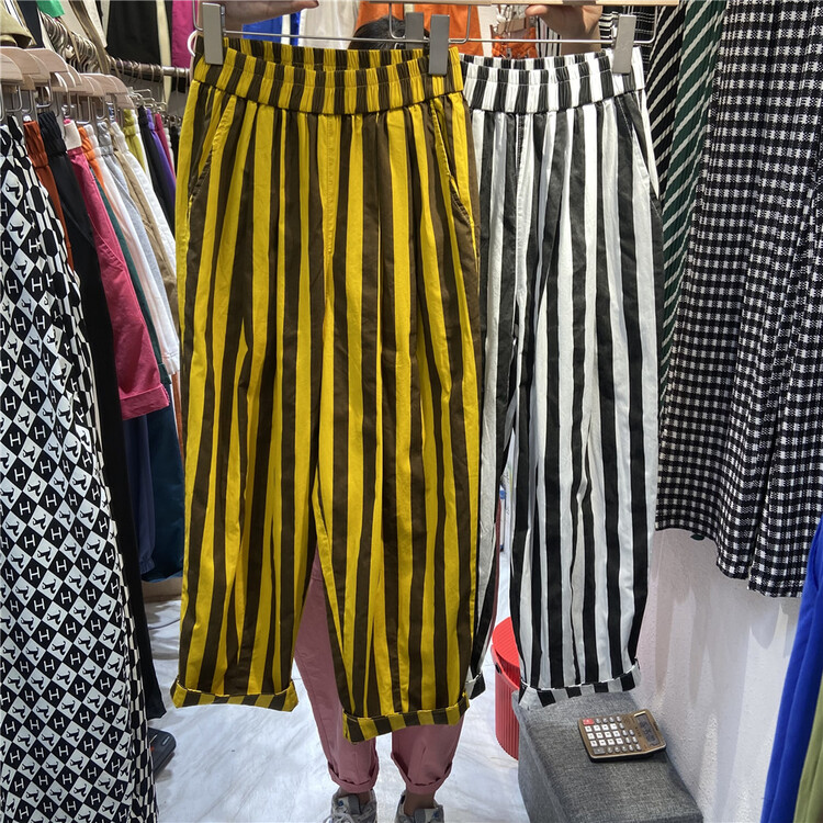 [Lexi] stripe comfortable Korean casual pants 22199\l
