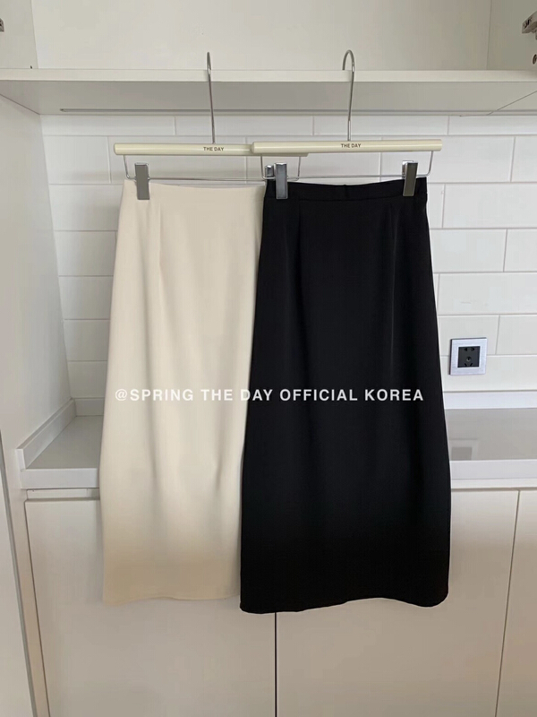 [the day] Korean back elastic slim skirt 11609\ll