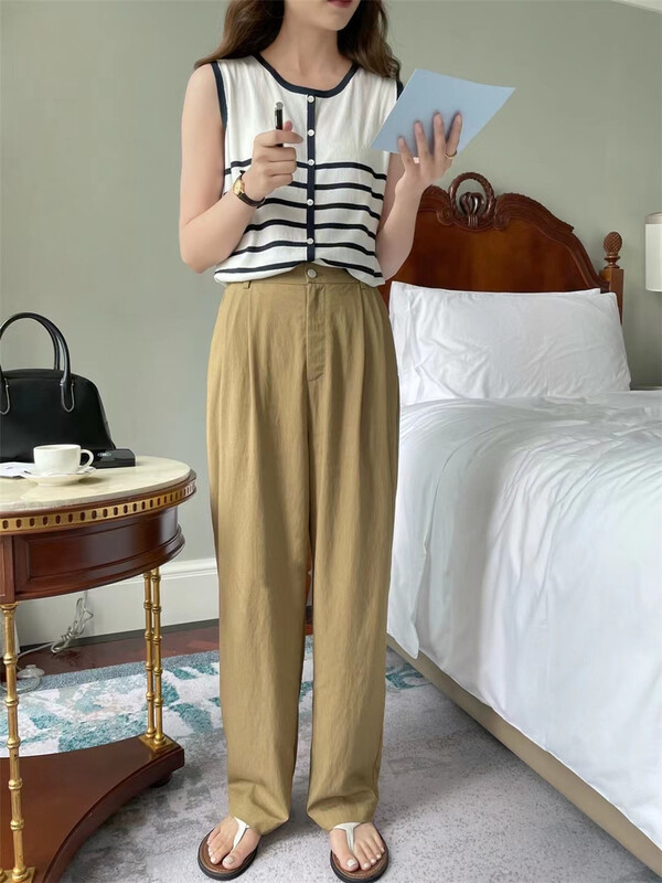 [feeding] simple, loose and comfortable casual pants 8915-j7\cls