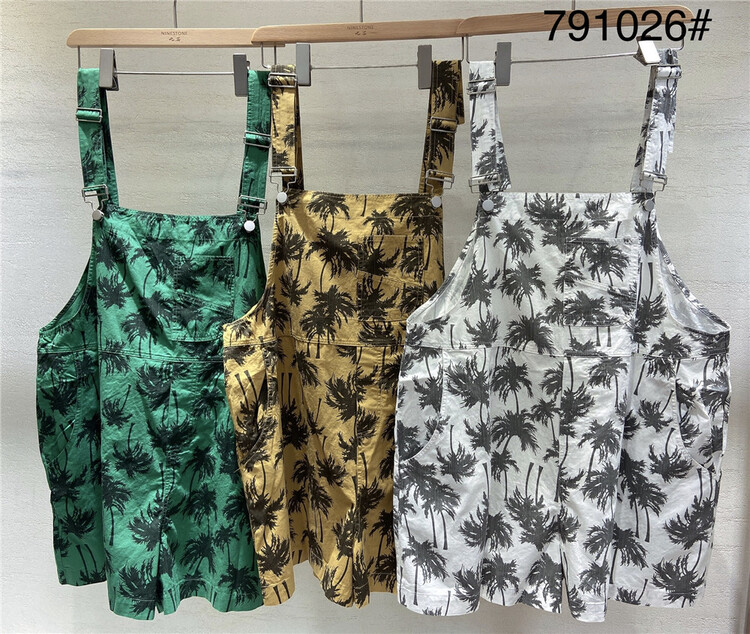 [ninestone nine stones] printed fashion classic strap pants 791026\l