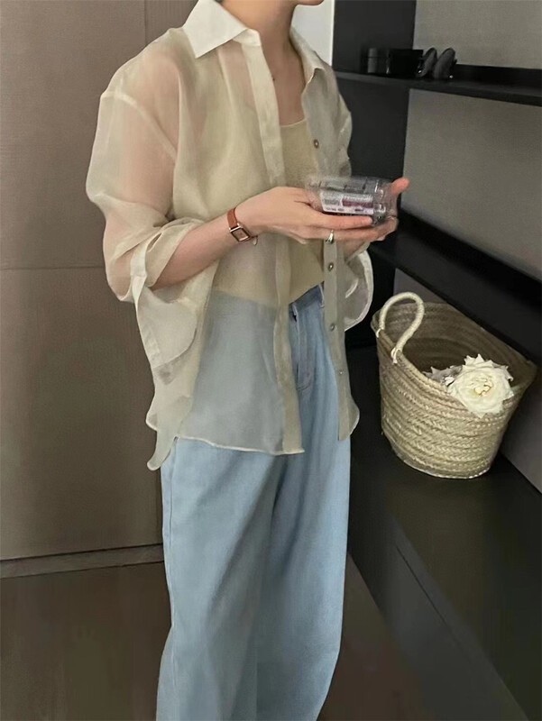 [h-xl] single breasted fashion Korean shirt 3629\ll
