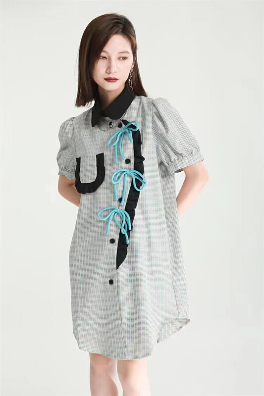 [z&c] Vintage Plaid fashion dress 3197\lsw