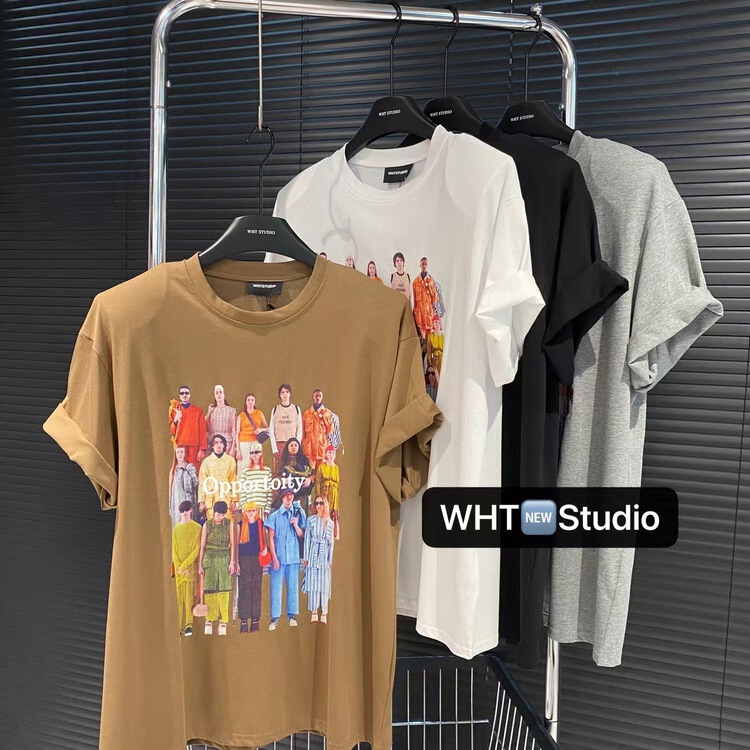 [wht] graphic print Pullover short sleeve T-shirt 5072\wtt