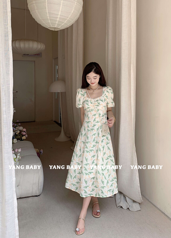 [Yang baby] waistband style versatile dress 3070\cl