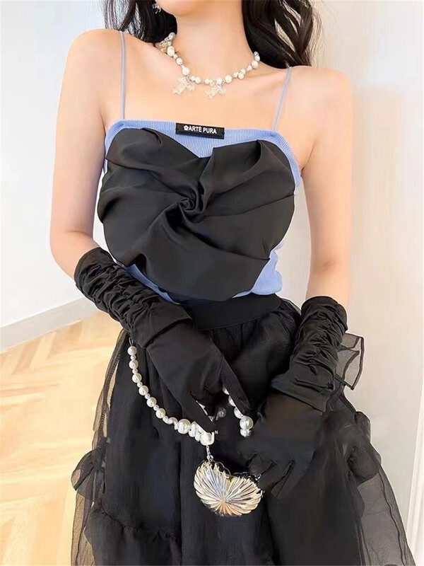 In early summer! [yipinhan] Korean versatile love mesh splicing vest / sling ys1-8937\pcz