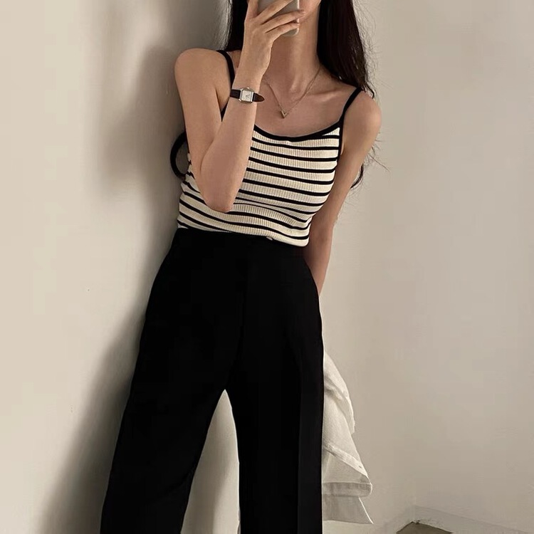 [Susan] striped Korean fashion vest / suspender ys1-19190\lsw