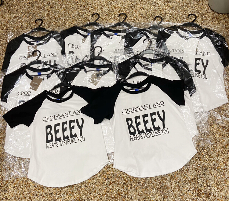 [ycnana] Korean casual letter printed short sleeve T-shirt 98153\lsw