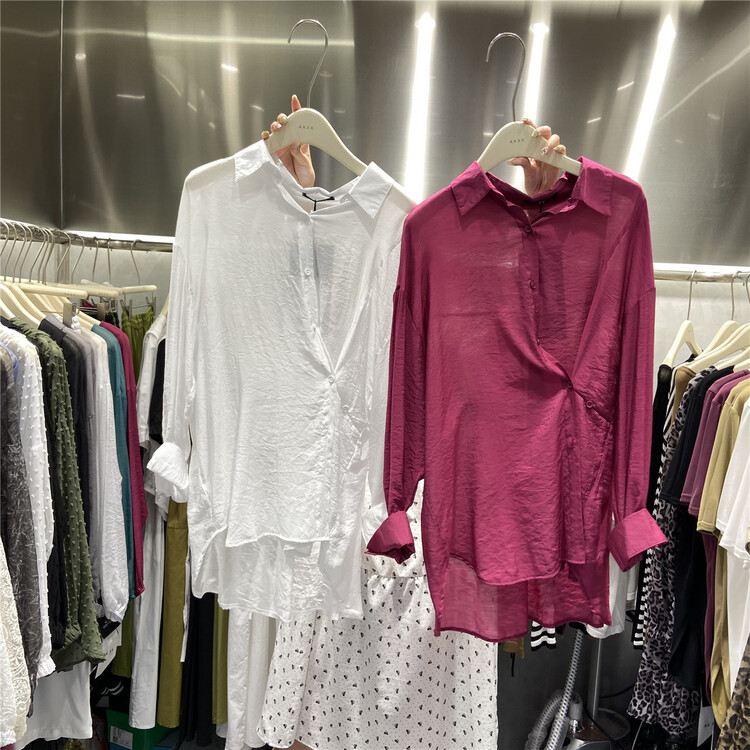 [akxk] casual loose long sleeve sunscreen shirt 2606 "L