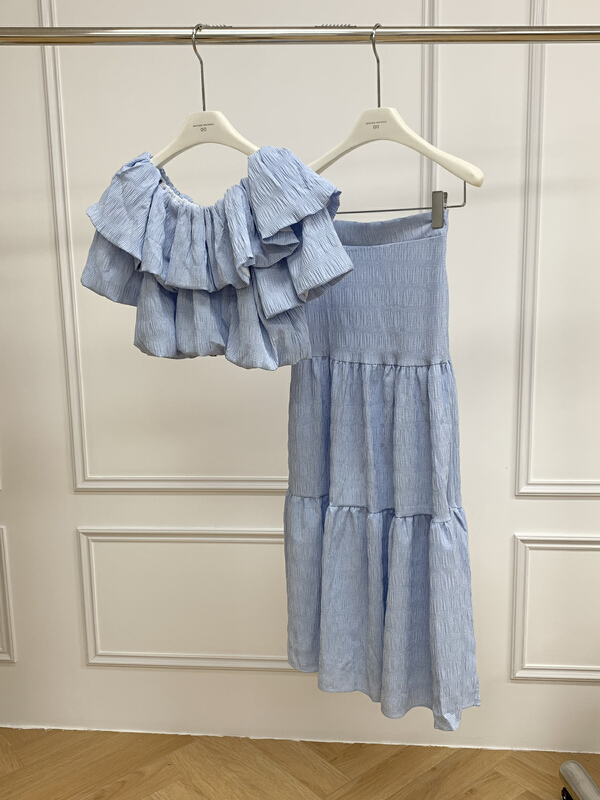 [onivinage oni] French retro one shoulder suit ow224n5610