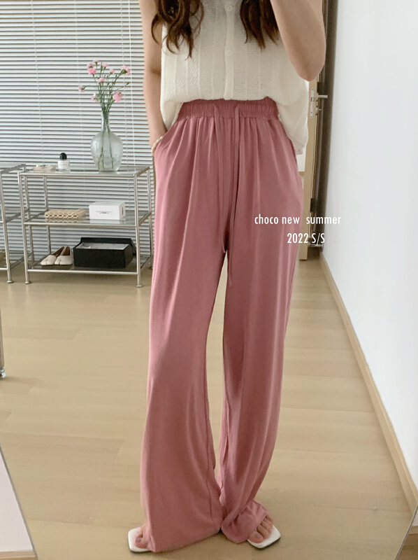[choco] versatile simple high waist casual pants 8345\hbx