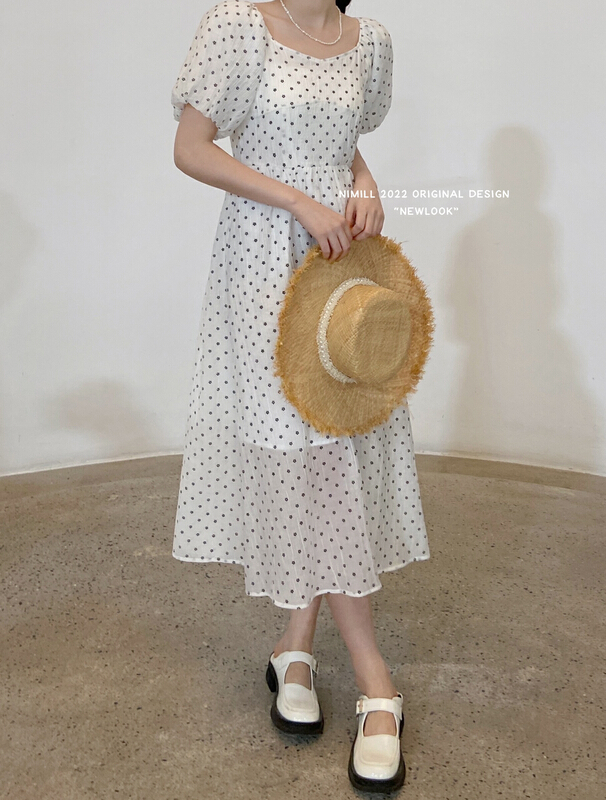 [namil] wave point crimping Korean dress ys1-2128\lsw