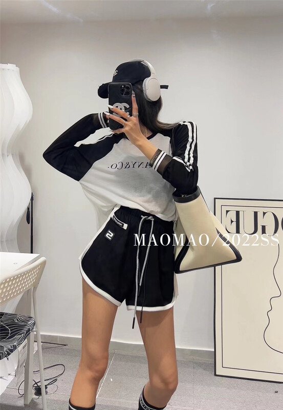 [Maomao] color blocked Pullover long sleeve sunscreen shirt 793\wtt